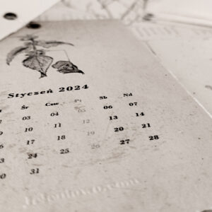 Kalendarz na drucie – Botaniczy, 12 stronicowy